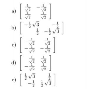Solved 1. For each of the following rotation matrix in the | Chegg.com