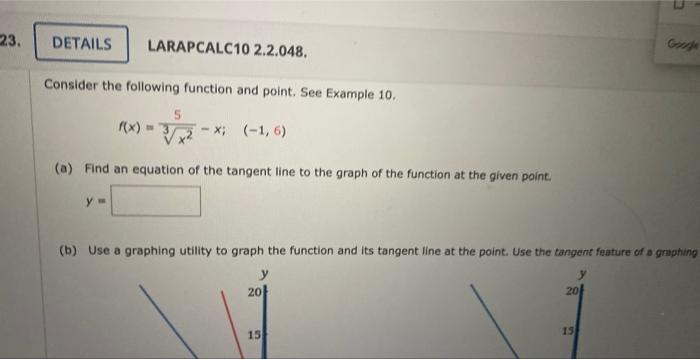 Solved Consider the following function and point. See | Chegg.com