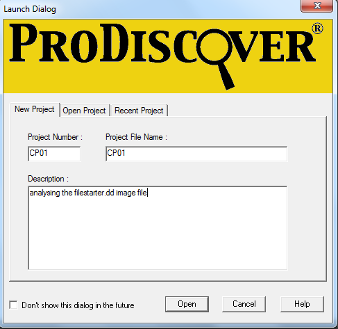 prodiscover forensics file types
