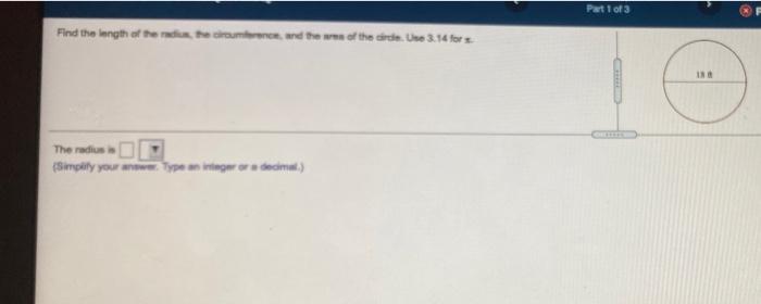 Solved Part 1 of 3 Find the length of the radio there, and | Chegg.com