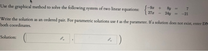 Solved Use the graphical method to solve the following | Chegg.com