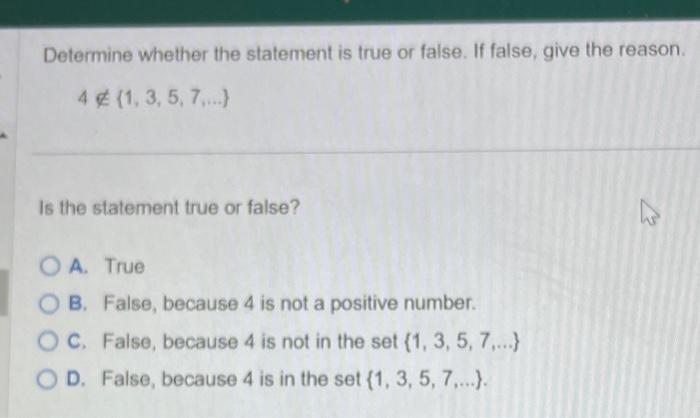 Solved Determine Whether The Statement Is True Or False. If | Chegg.com