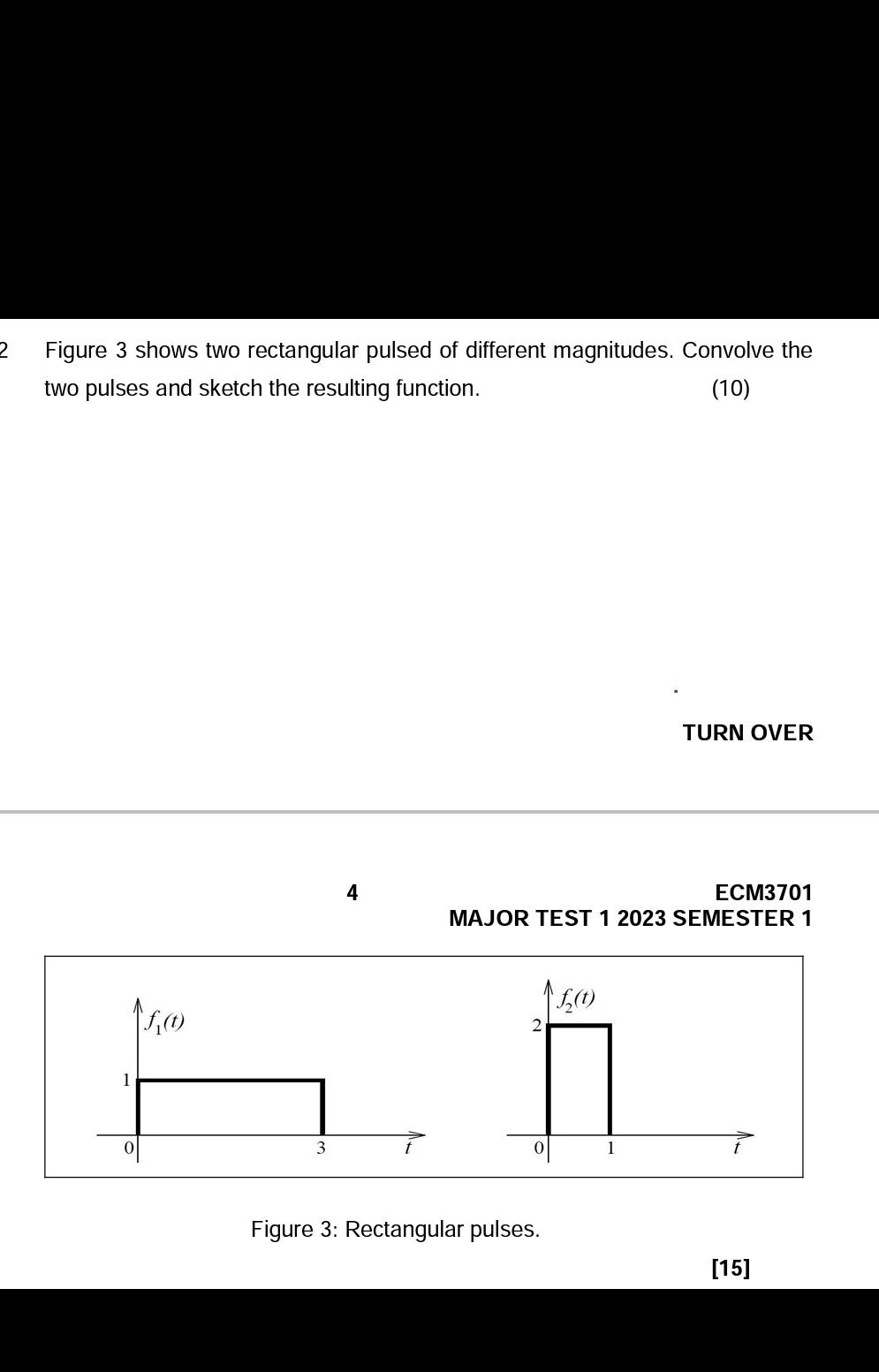 Solved Figure 3 shows two rectangular pulsed of different | Chegg.com