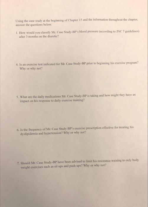 Solved Case Study 15-1 Mr. Case Study-BP Mr Case Study-BP is | Chegg.com