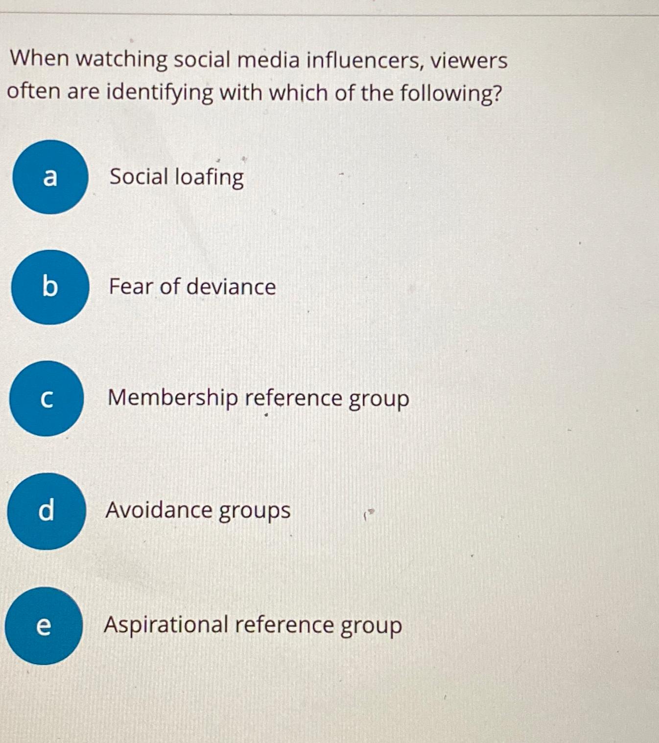 Solved When watching social media influencers, viewers often | Chegg.com