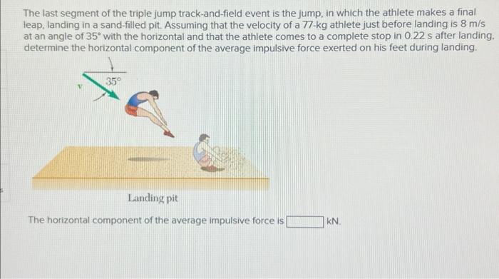 Solved The last segment of the triple jump track-and-field | Chegg.com