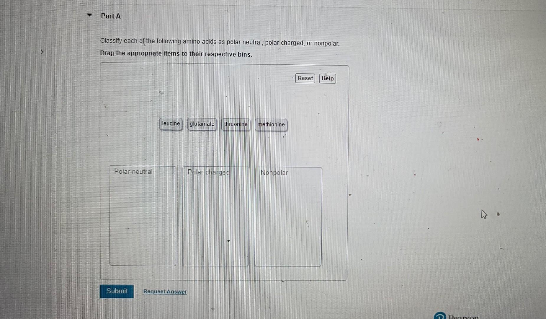 Solved Classify each of the following amino acids as polar | Chegg.com