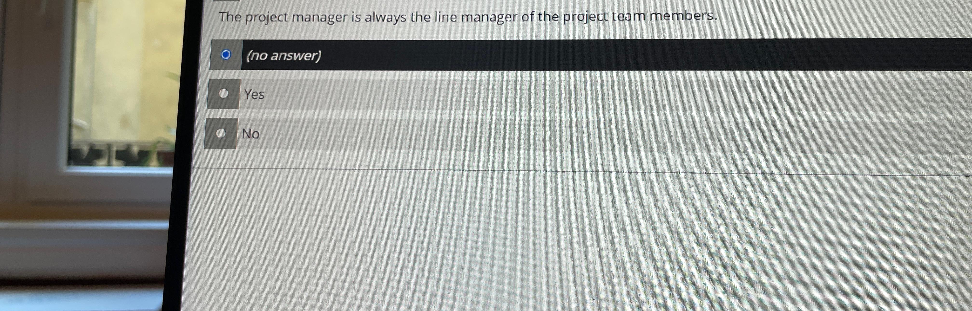 Solved The project manager is always the line manager of the | Chegg.com