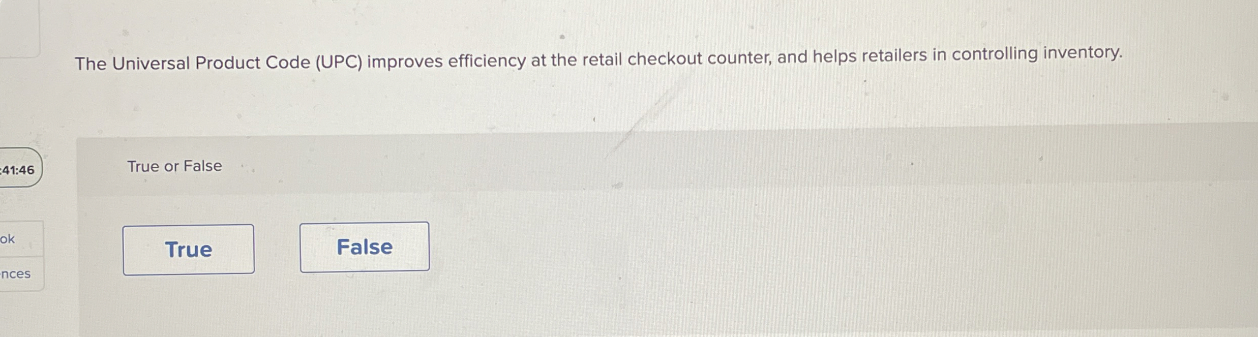 Solved The Universal Product Code (UPC) ﻿improves efficiency | Chegg.com