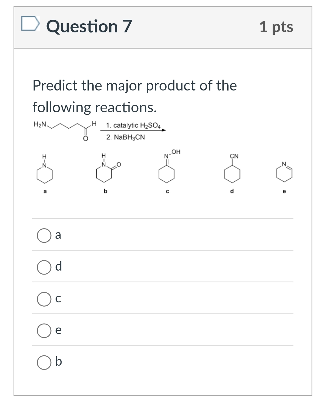 Solved Question 71 ﻿ptsPredict the major product of the | Chegg.com