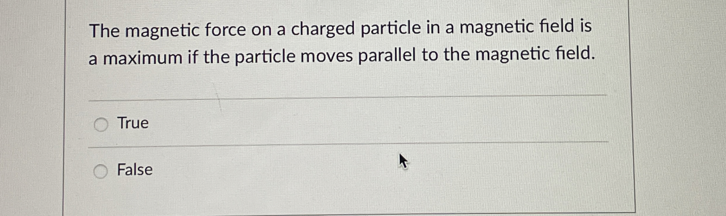 The magnetic force on a charged particle in a | Chegg.com