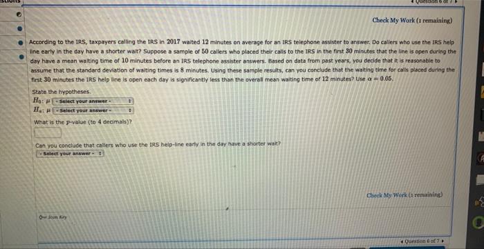 Solved According to the IRS, taxpayers calling the IRS in | Chegg.com