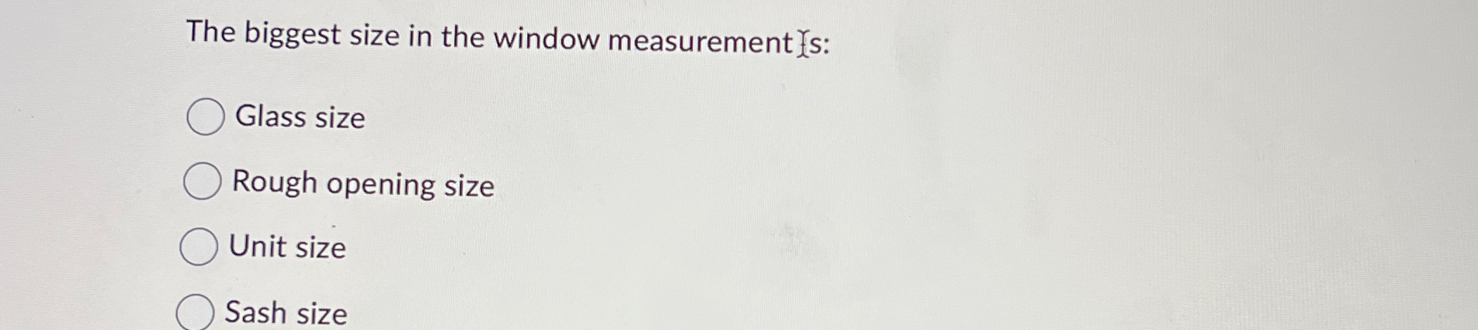 Solved The biggest size in the window measurement ?ys | Chegg.com