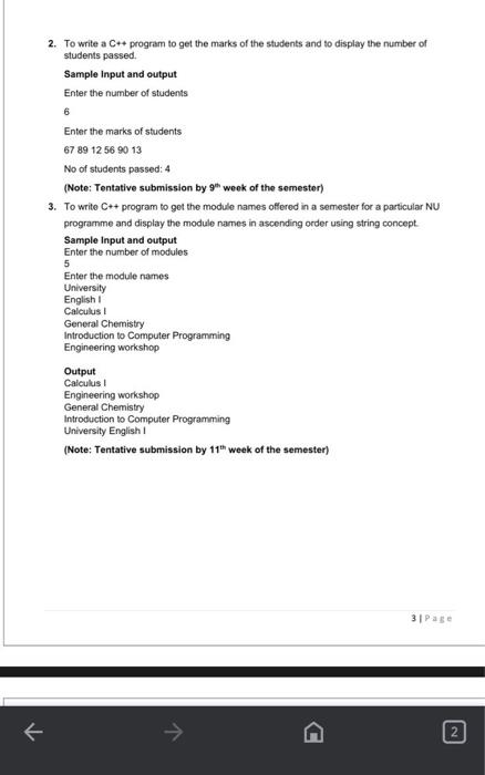Solved 2. To write a C+4 program to get the marks of the | Chegg.com