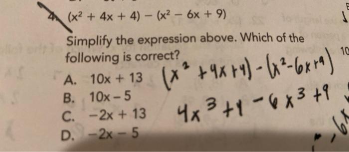 x^2 + 4x + 4 = x^2 + 6x + 9 - Phương pháp giải chi tiết và phân tích chuyên sâu