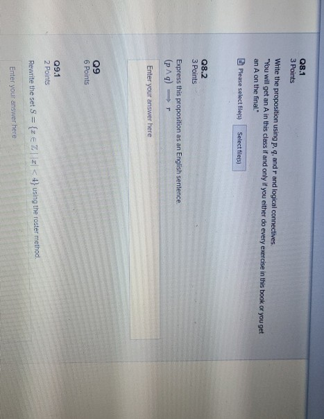 Solved Q7 6 Points For each of the following sets of Python | Chegg.com