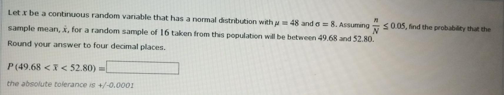 Solved Let x be a continuous random variable that has a | Chegg.com