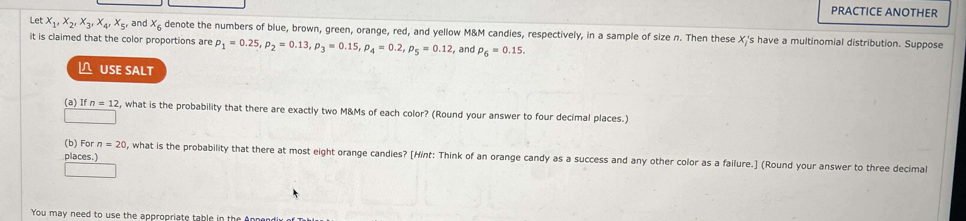 Solved Let x1,x2,x3,x4,x5, ﻿and x6 ﻿denote the numbers of | Chegg.com
