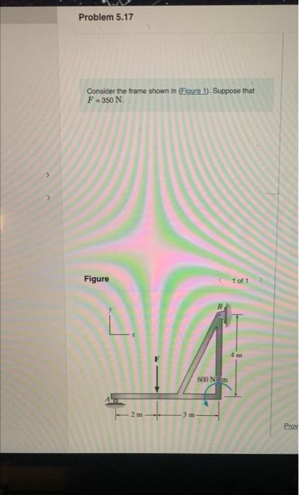 Solved Problem 5.17 Consider the frame shown in Figure 1). | Chegg.com