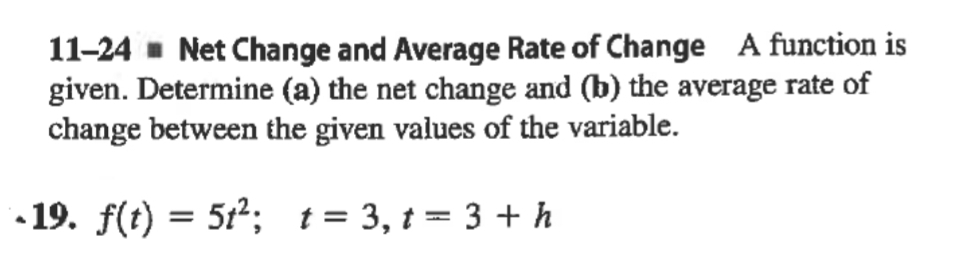 Solved 11-24 - ﻿Net Change and Average Rate of Change A | Chegg.com