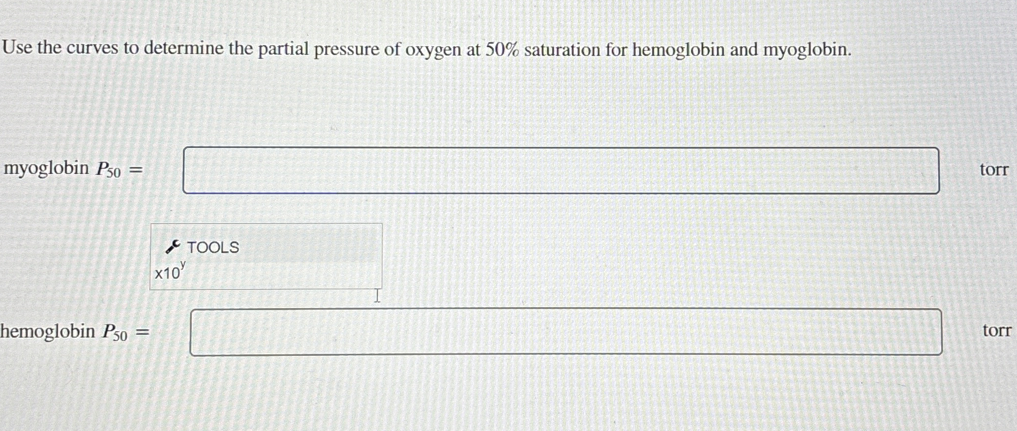 Use the curves to determine the partial pressure of | Chegg.com