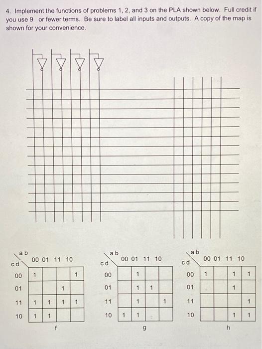 Solved 3. Implement the functions of problems 1 and 2 on the | Chegg.com