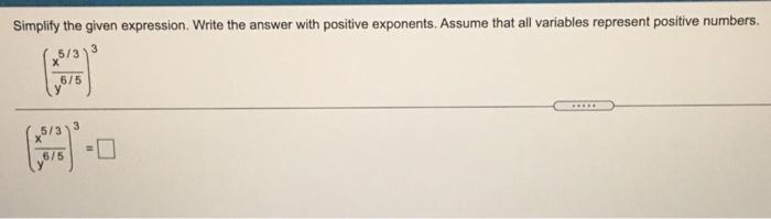 Solved Simplify the given expression. Write the answer with | Chegg.com