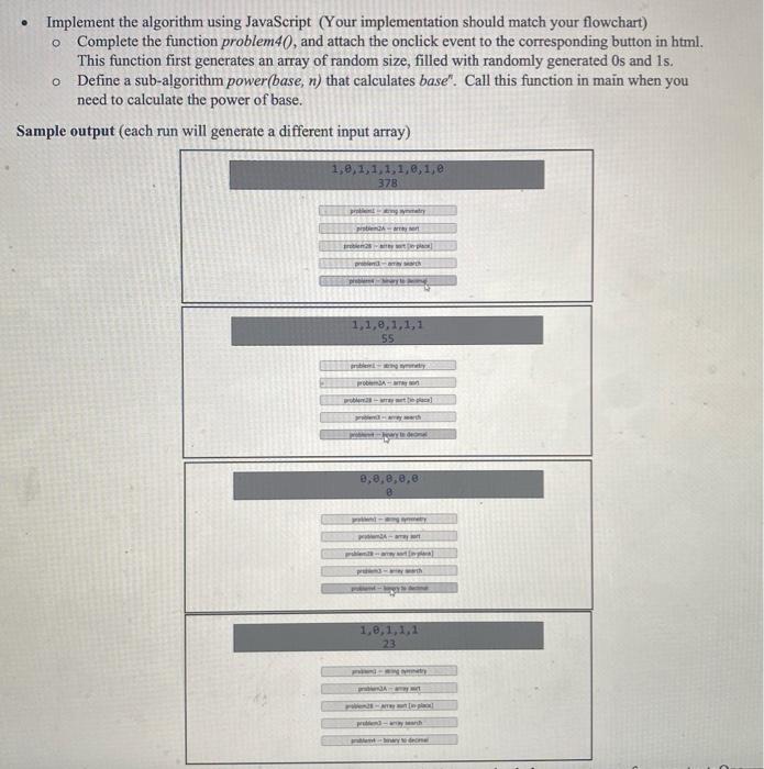 Solved Problem 4 In this problem, develop an algorithm to | Chegg.com