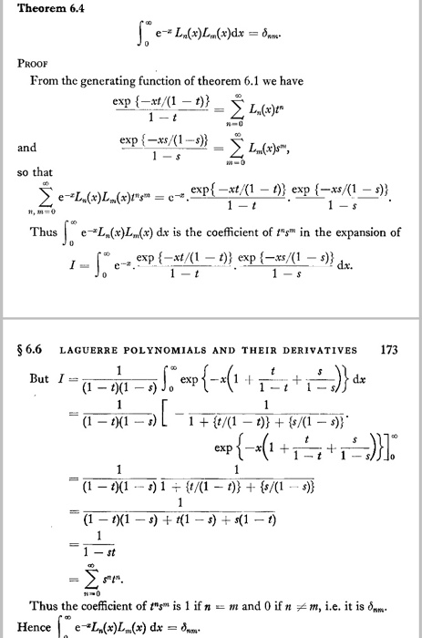 Theorem 6 10 Orthogonality Property N K Chegg Com