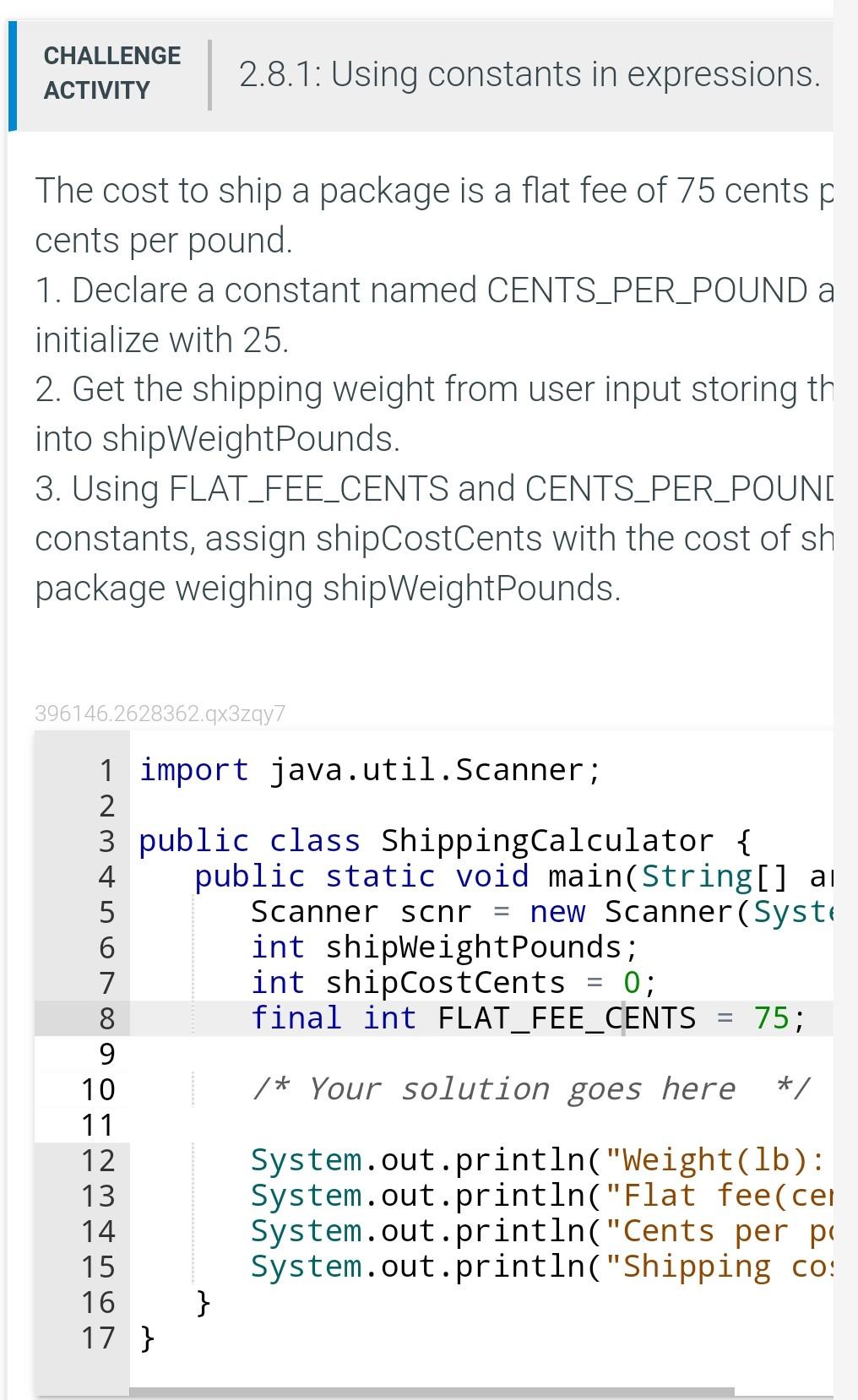 solved-the-cost-to-ship-a-package-is-a-flat-fee-of-75-cents-chegg