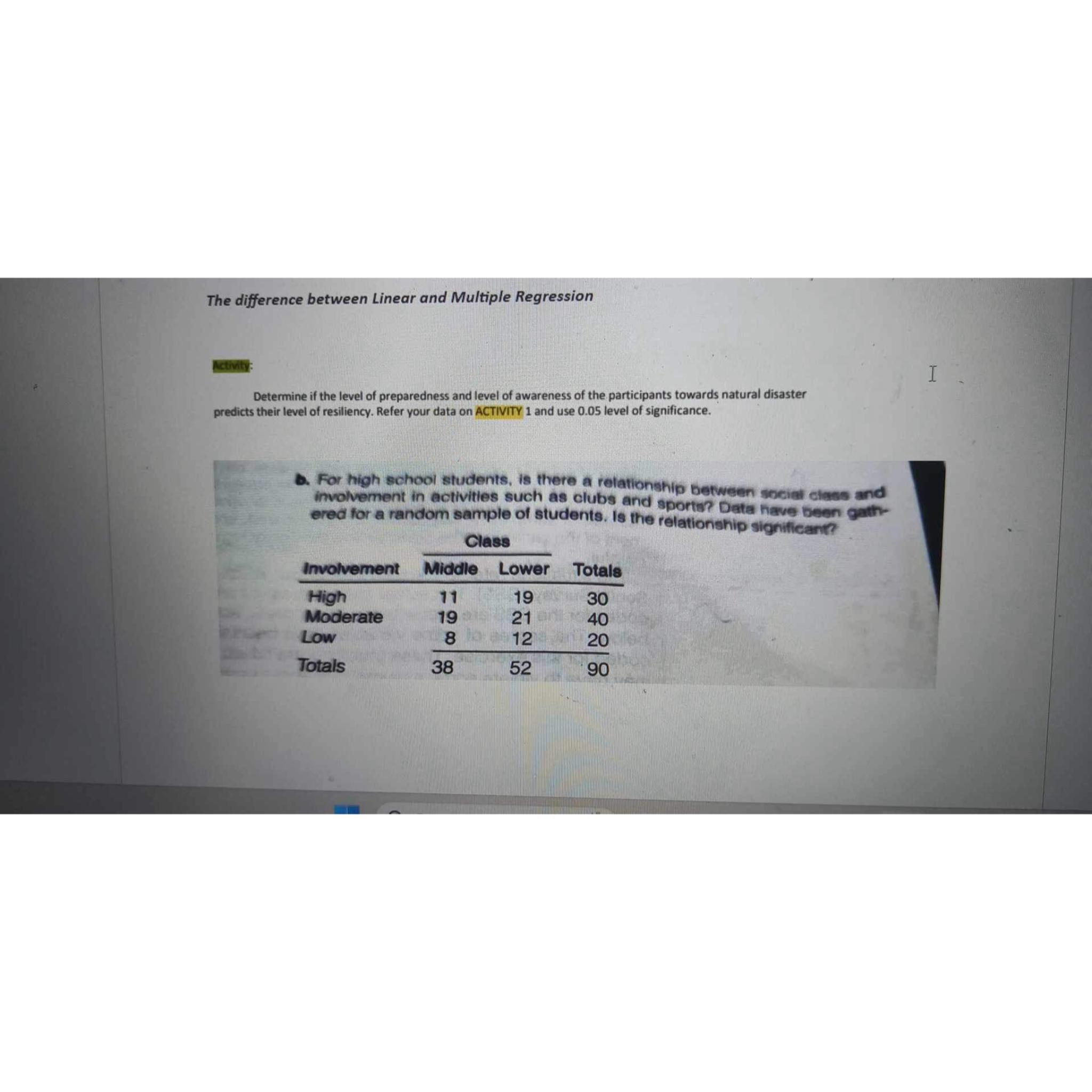 Solved The difference between linear and multiple regression | Chegg.com