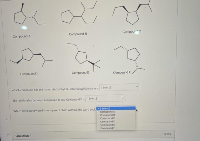 Solved do Compound B Compound Compound A Compound D Compound | Chegg.com