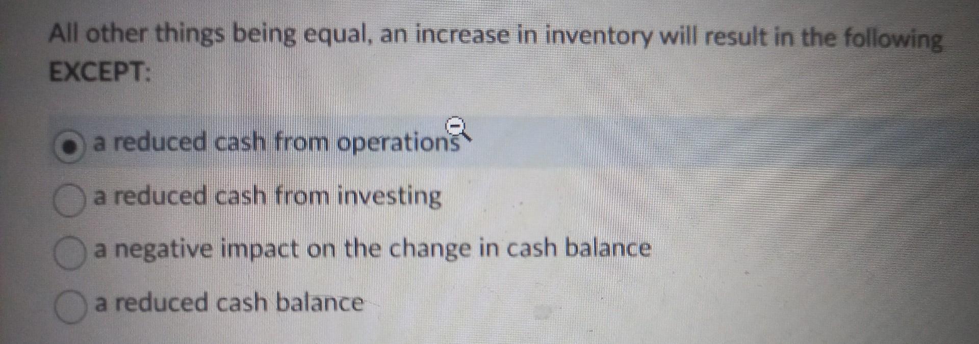 solved-all-other-things-being-equal-an-increase-in-chegg