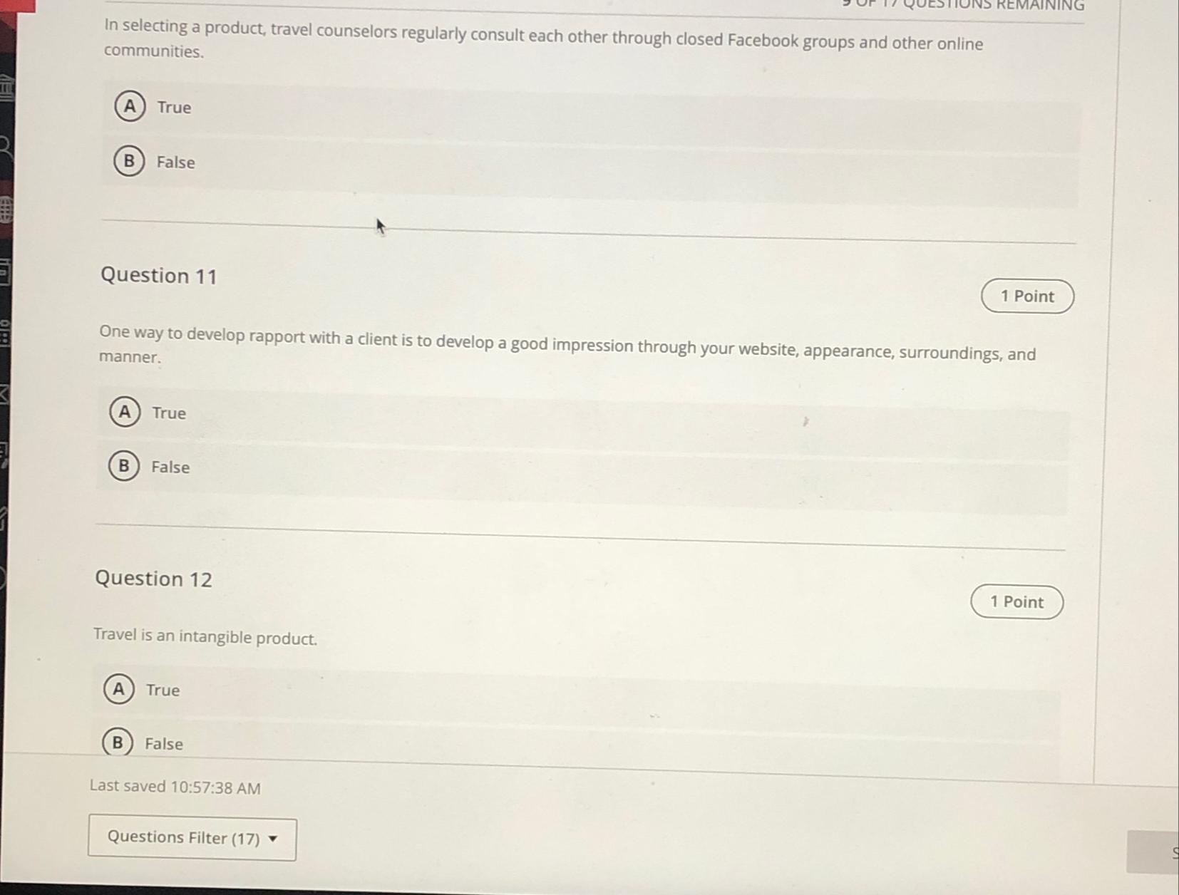 Solved In selecting a product, travel counselors regularly | Chegg.com