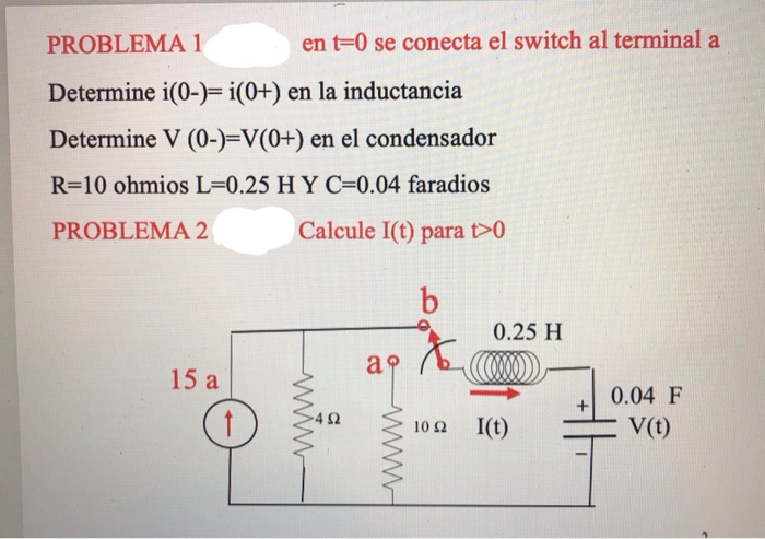 Solved Calculate I T For T 0 For Which We Must First Obt Chegg Com