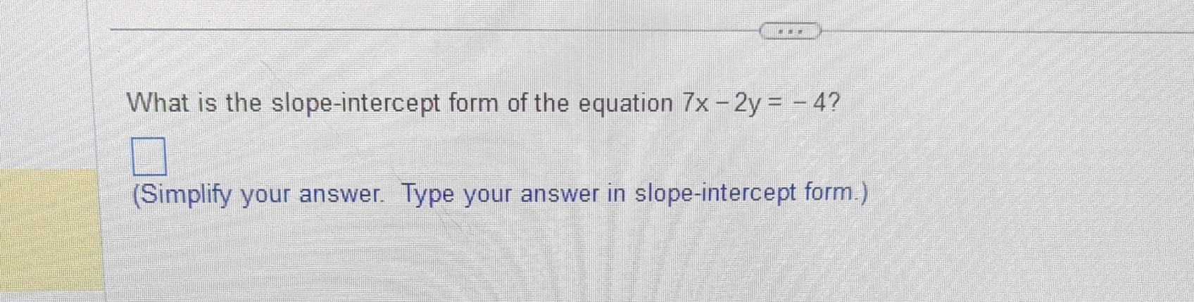 x 2y 8 in slope intercept form answer