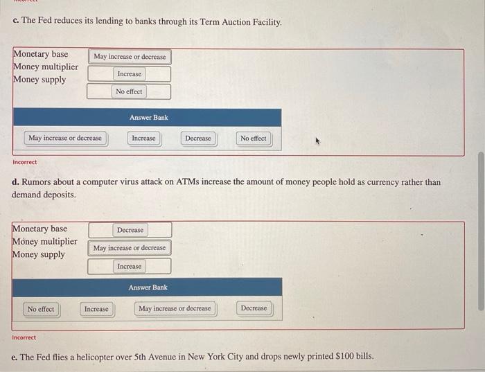 Solved The Monetary System - End Of Chapter Problem For Each | Chegg.com