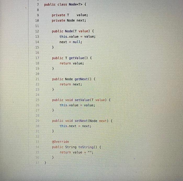Solved 7 public class Binode { 8 9 private BinNode left, | Chegg.com