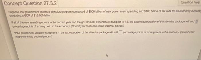 Solved Concept Question 27.3.2 Question Help Support the | Chegg.com