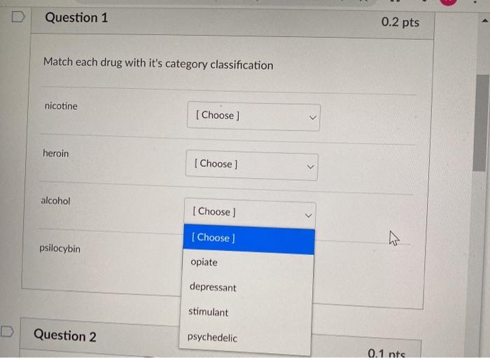 Solved Match each drug with it's category classification | Chegg.com