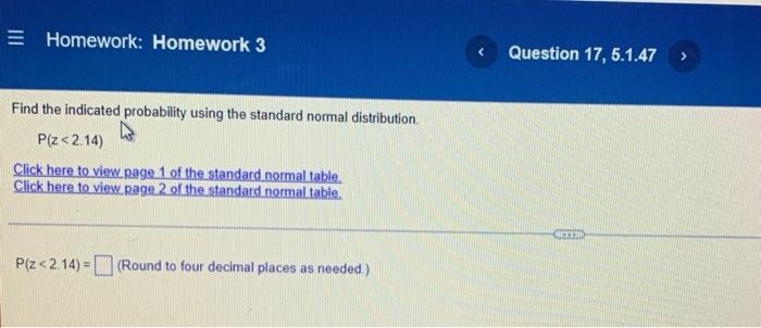 Solved Homework: Homework 3 Find the indicated probability | Chegg.com