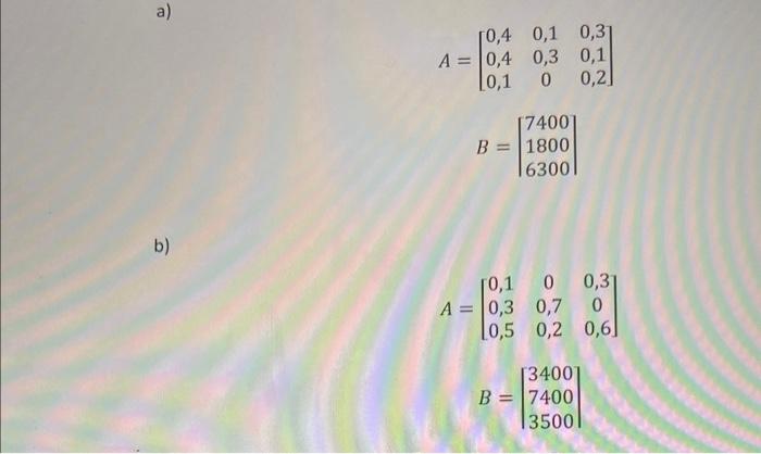 Solved Solve The Following Leontief Input-Output Model Using | Chegg.com