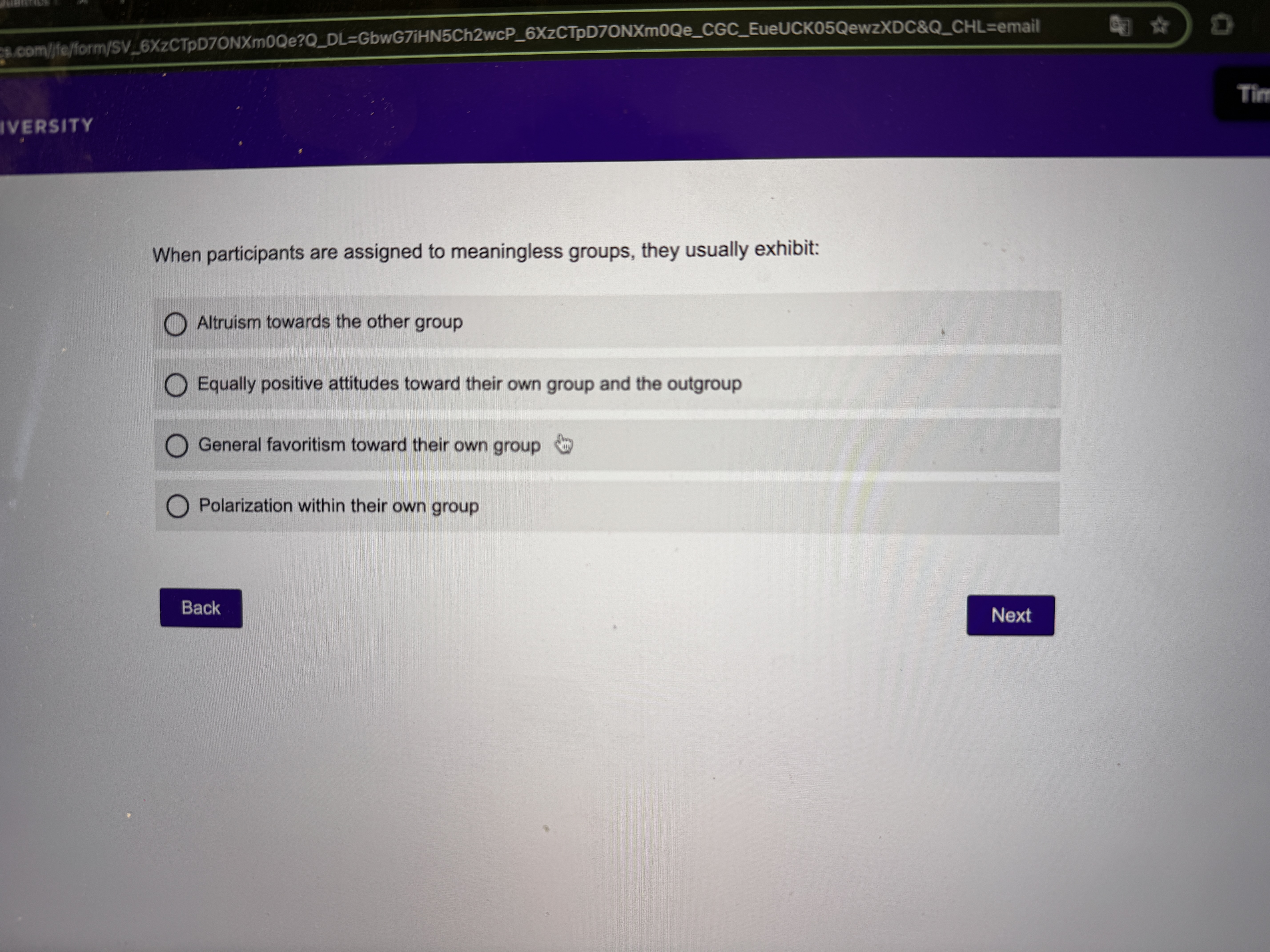 Solved When participants are assigned to meaningless groups, | Chegg.com