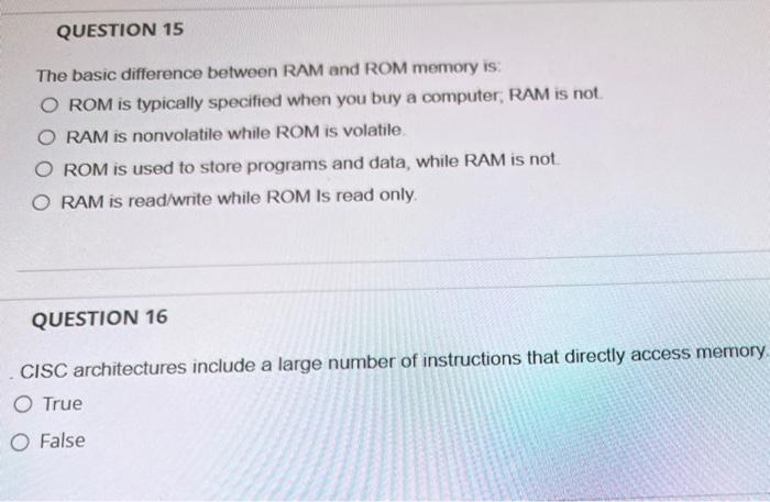 What is the Difference Between ROM and RAM?