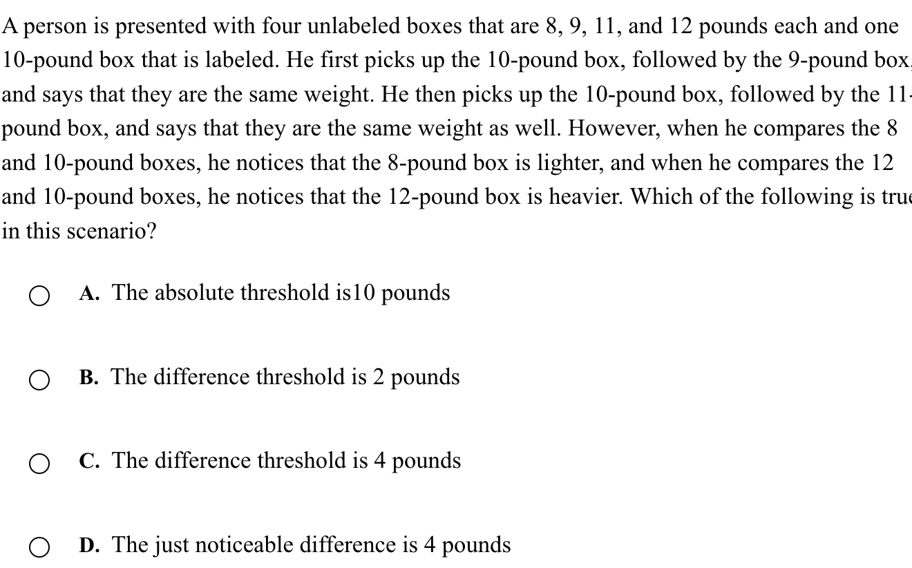 Solved A Person Is Presented With Four Unlabeled Boxes That | Chegg.com