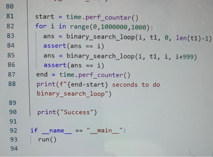 Solved Binary Search: In this lab you will implement two | Chegg.com