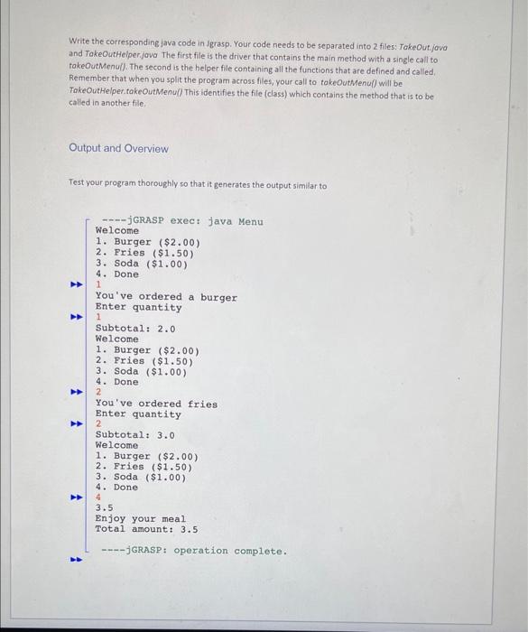 Solved CSC 15 Lab 10 Menu driven Food TakeOut program | Chegg.com