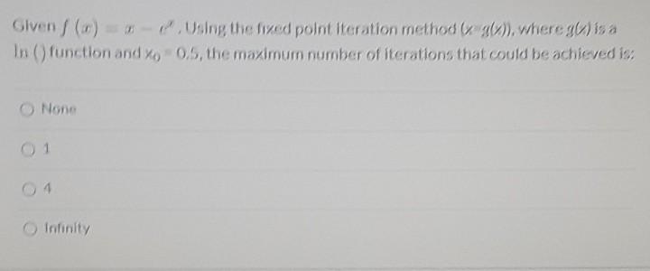 Solved Given (6). Using the fixed point Iteration method w | Chegg.com