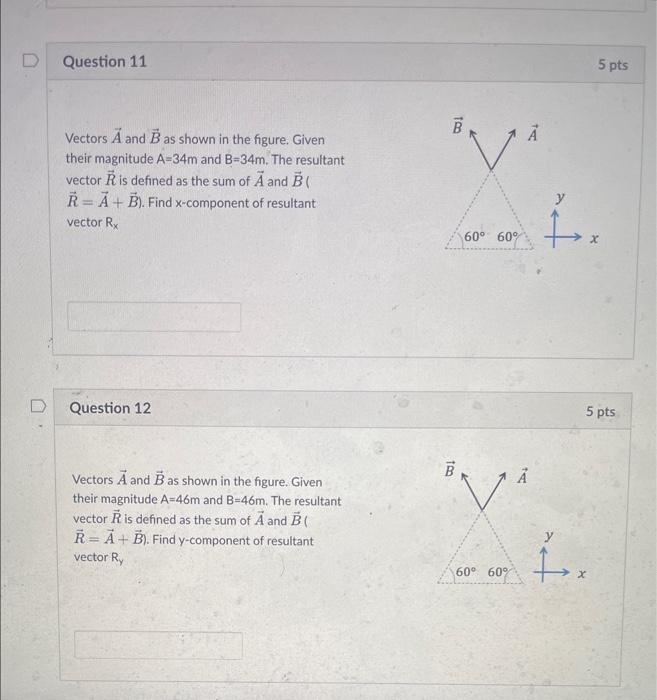Solved Vector A is shown in the figure. Given its magnitude | Chegg.com