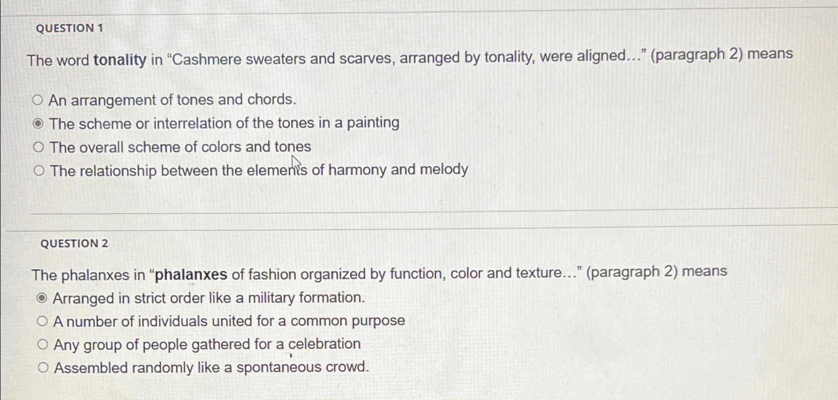 Solved QUESTION 1The word tonality in 